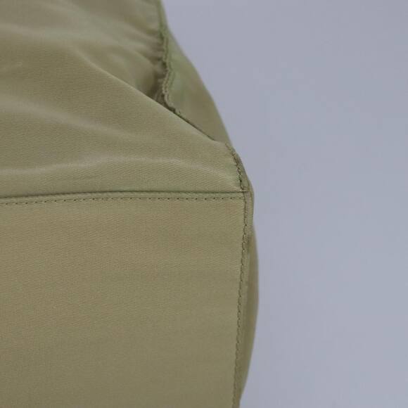 PRADA Tote Bag Nylon Plastic Beige Silver - Picture 15 of 16